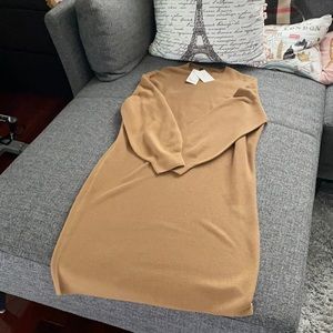 Uniqlo woman 3D knit cotton balloon long sleeve dress